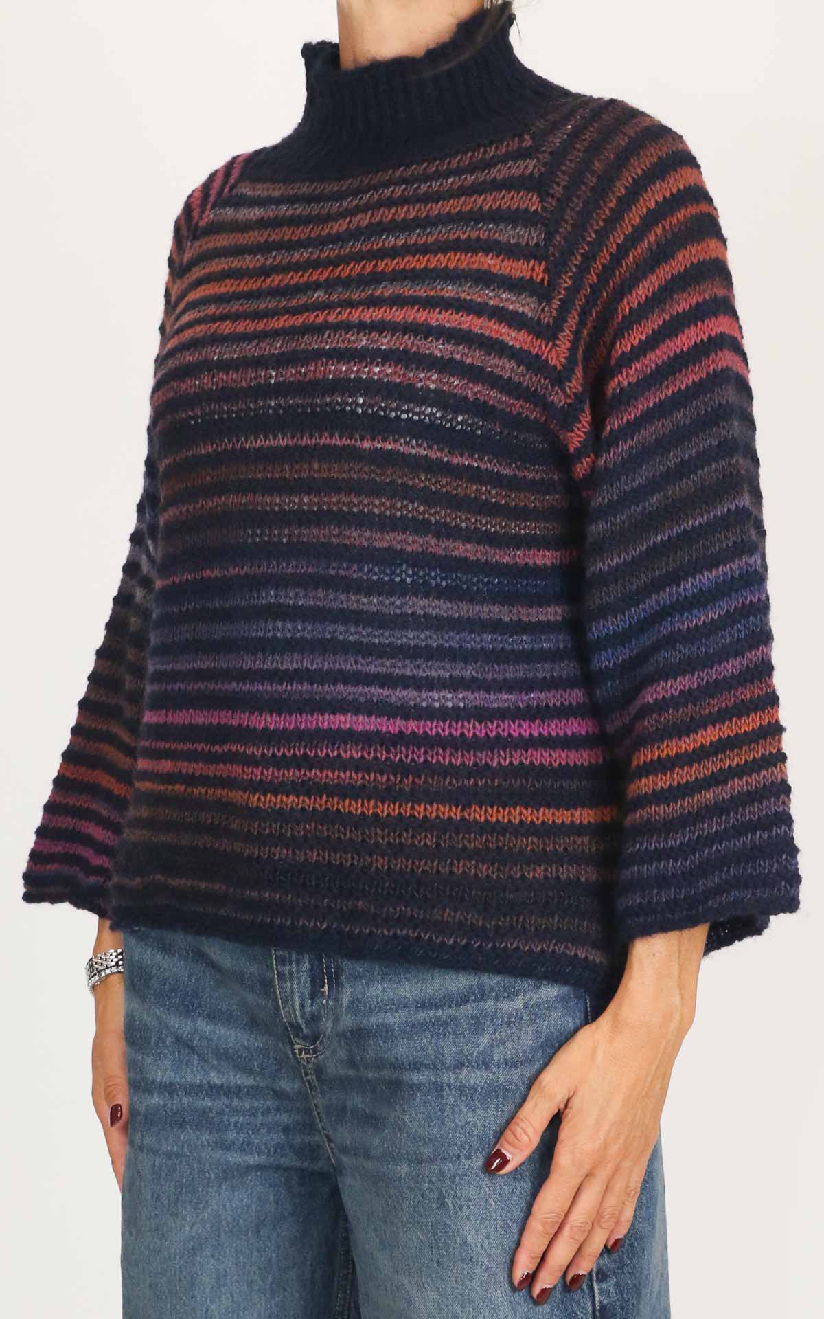 Flaminia G - Maglia cratere multicolor - Nero