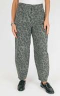 Susymix - Pantalone barrel maculato - Piombo