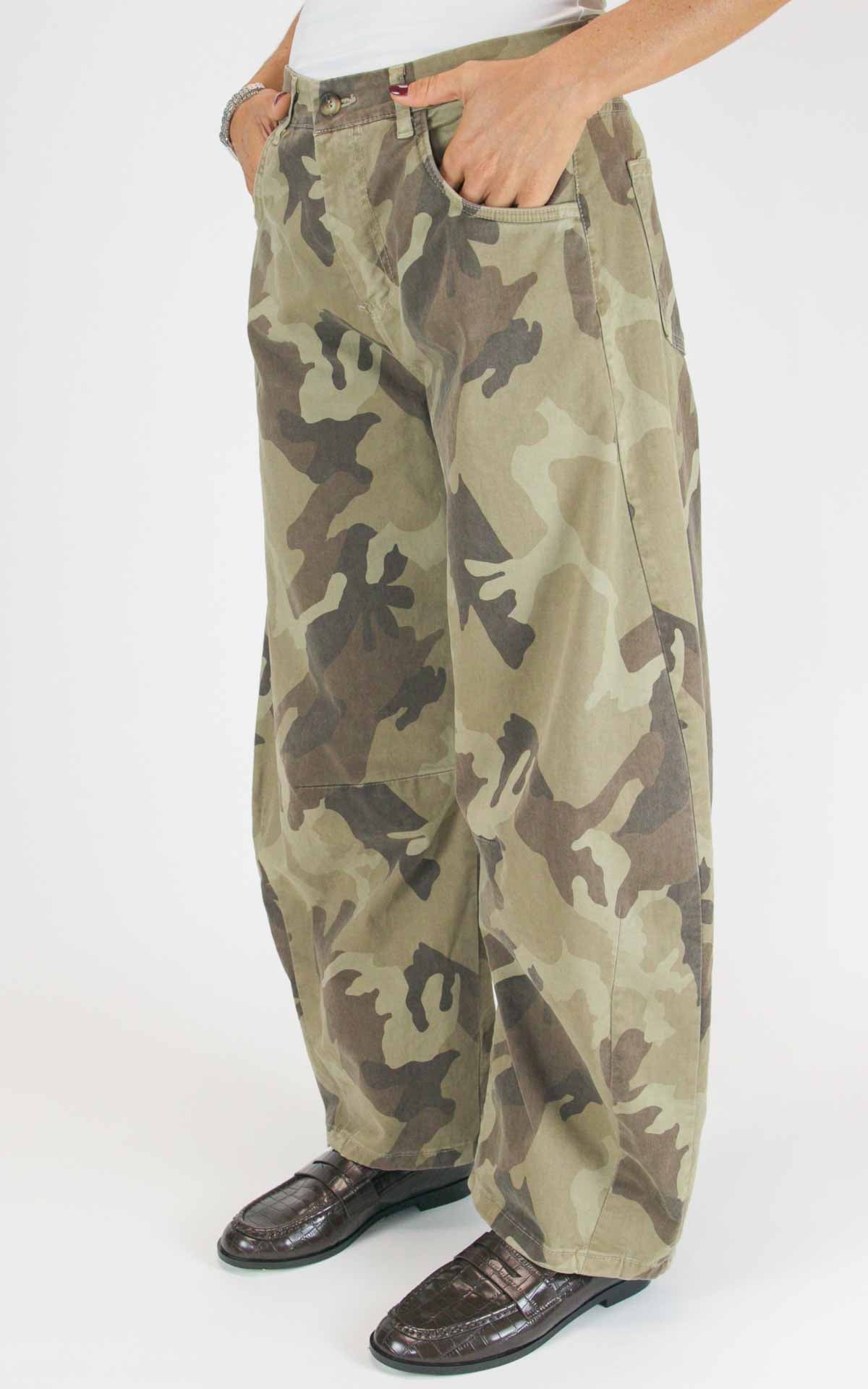 Off-on - Pantalone barrel camouflage - Camel