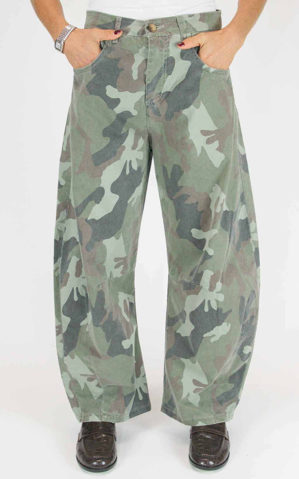 Off-on - Pantalone barrel camouflage - Camel