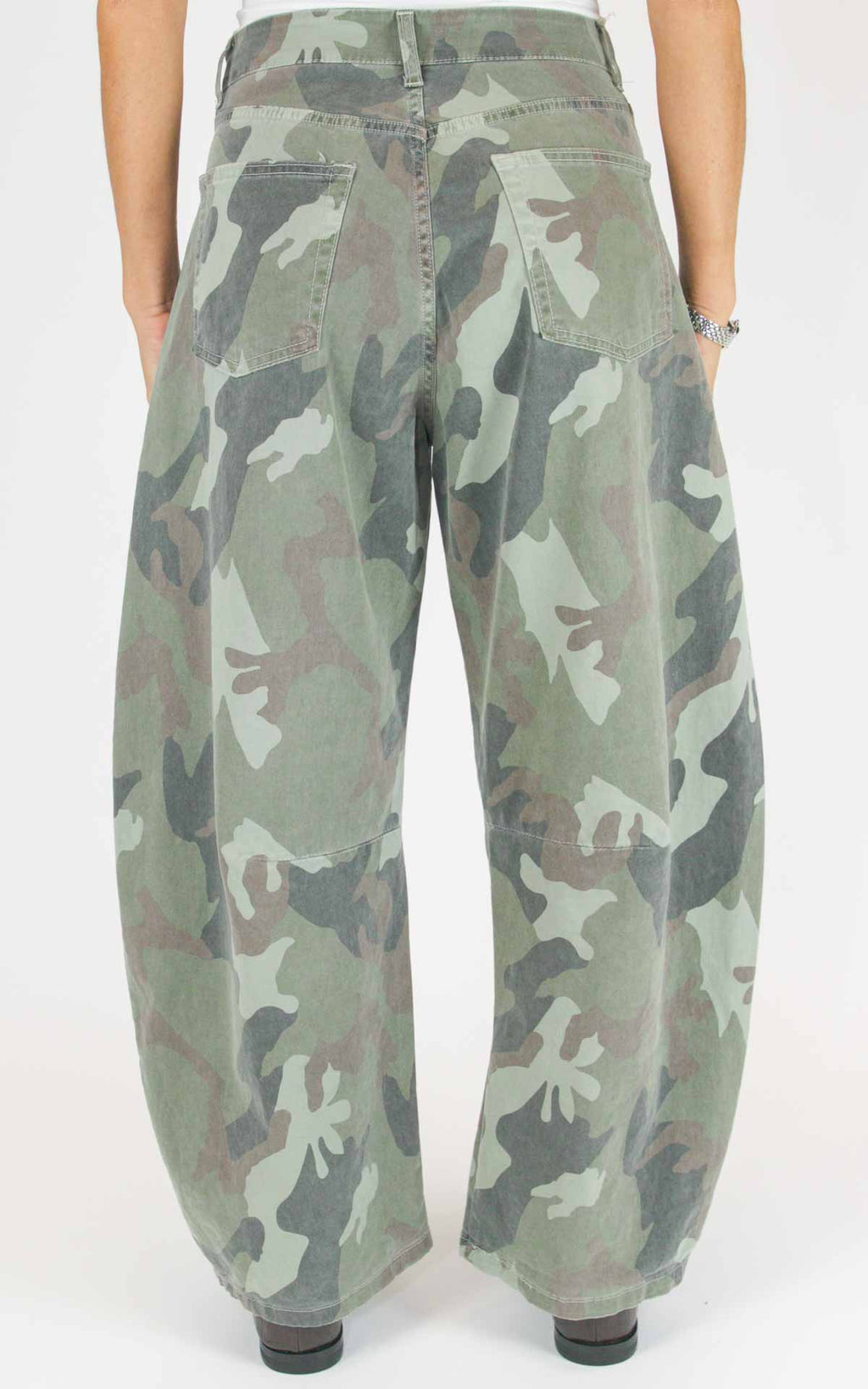 Off-on - Pantalone barrel camouflage - Verde militare