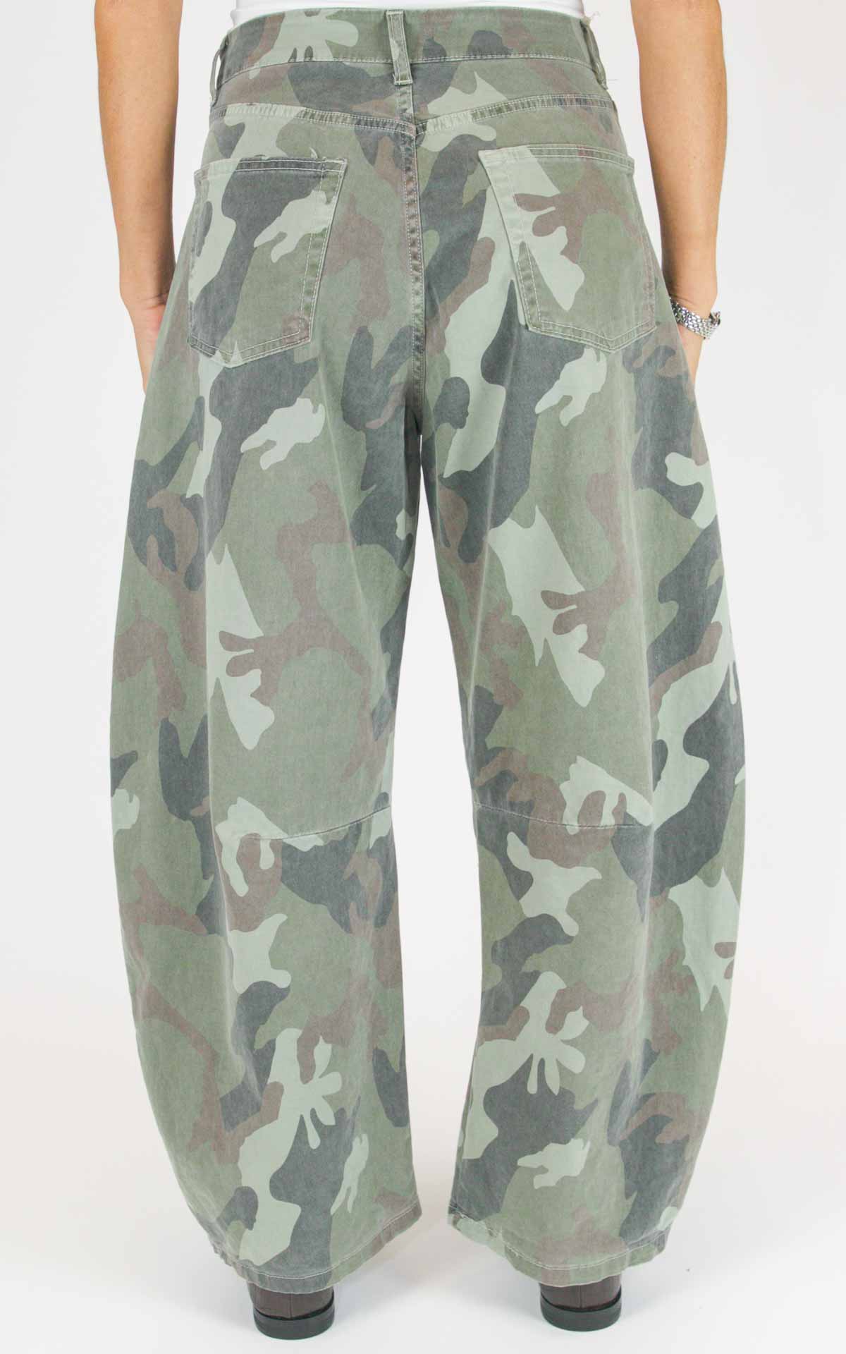 Off-on - Pantalone barrel camouflage - Verde militare