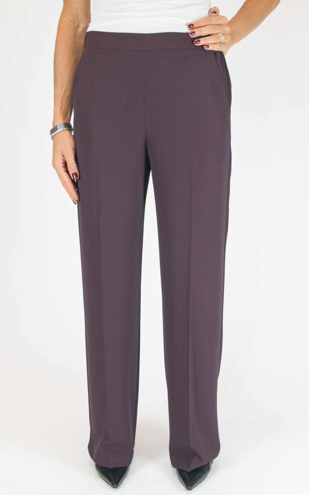 Imperial - Pantalone fluido palazzo - Barolo