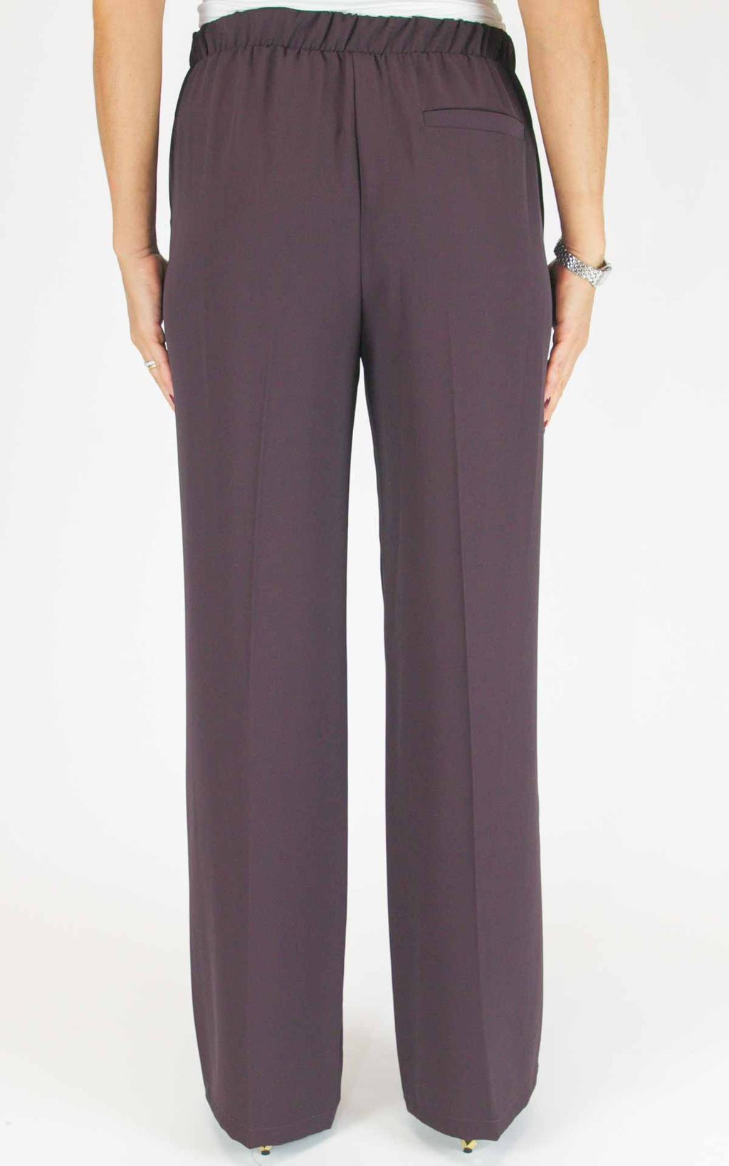 Imperial - Pantalone fluido palazzo - Barolo