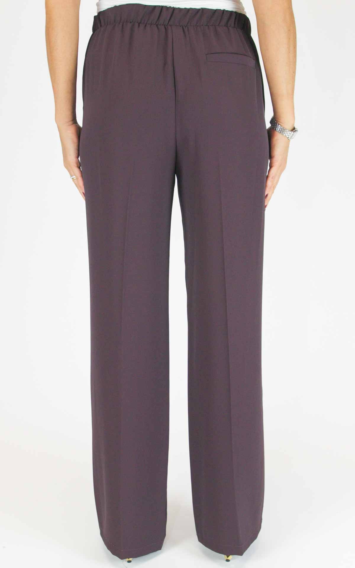 Imperial - Pantalone fluido palazzo - Barolo