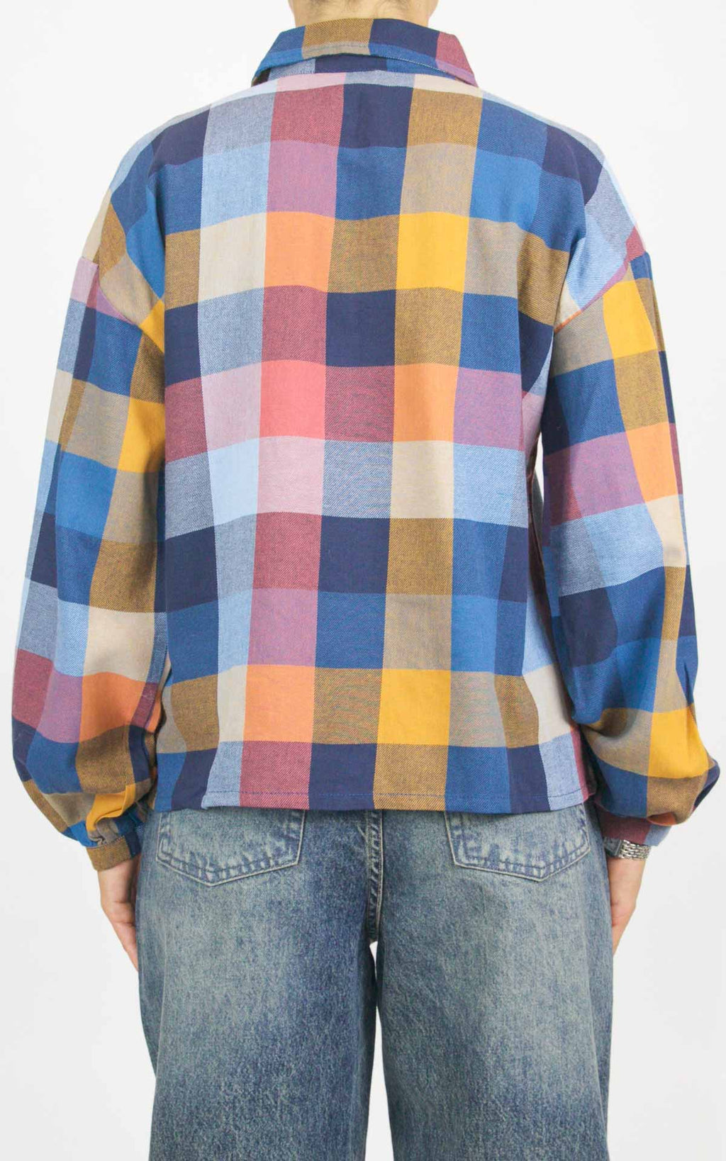 Compañía Fantástica - Camicia a quadri - Blu / Giallo