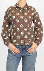 Compañía Fantástica - Camicia margherite - Marrone