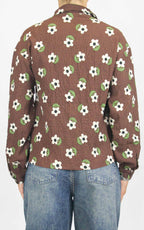 Compañía Fantástica - Camicia margherite - Marrone