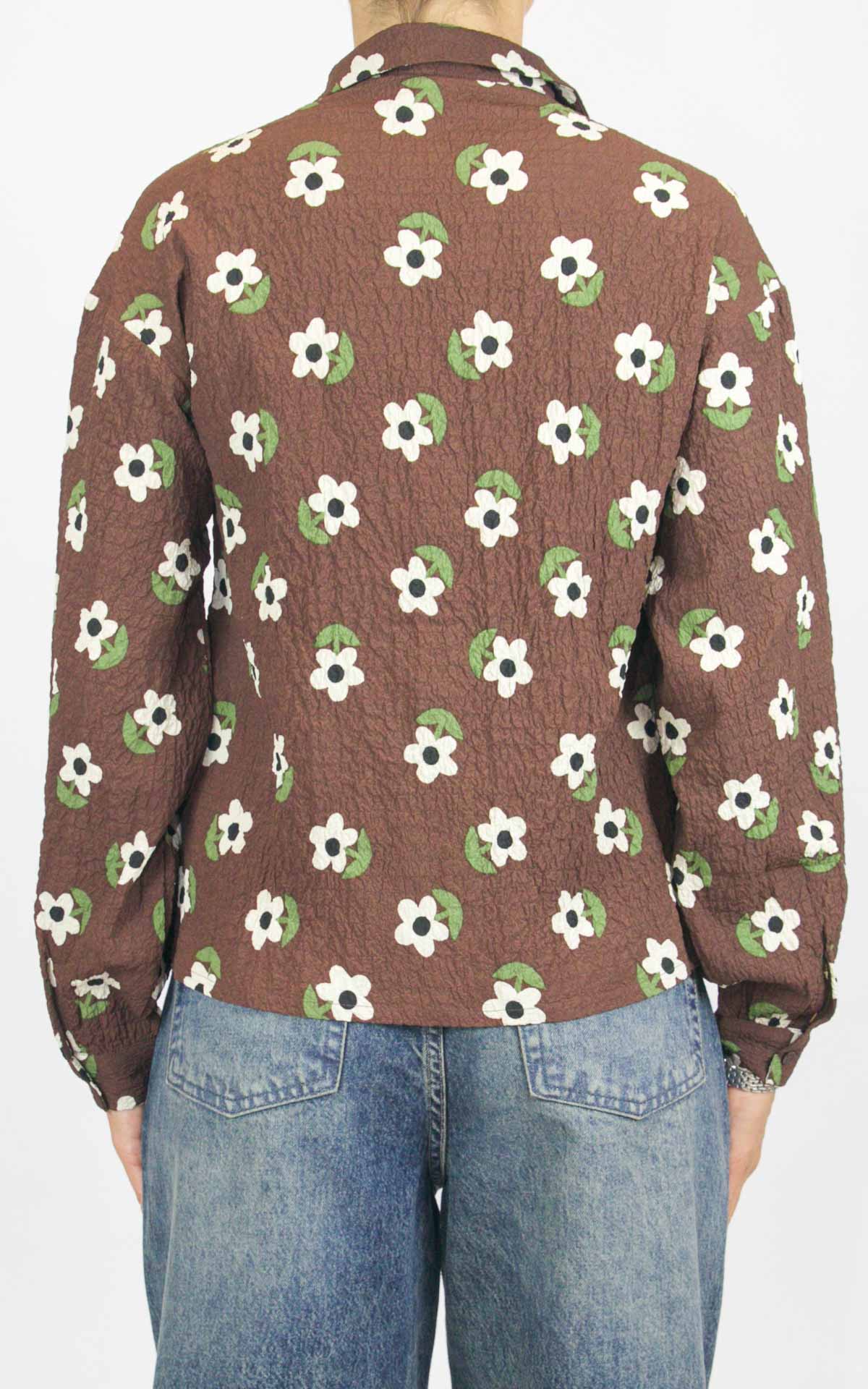 Compañía Fantástica - Camicia margherite - Marrone