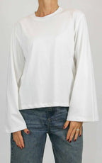 Susymix - T-shirt manica lunga campanella - Latte