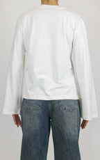 Susymix - T-shirt manica lunga campanella - Latte