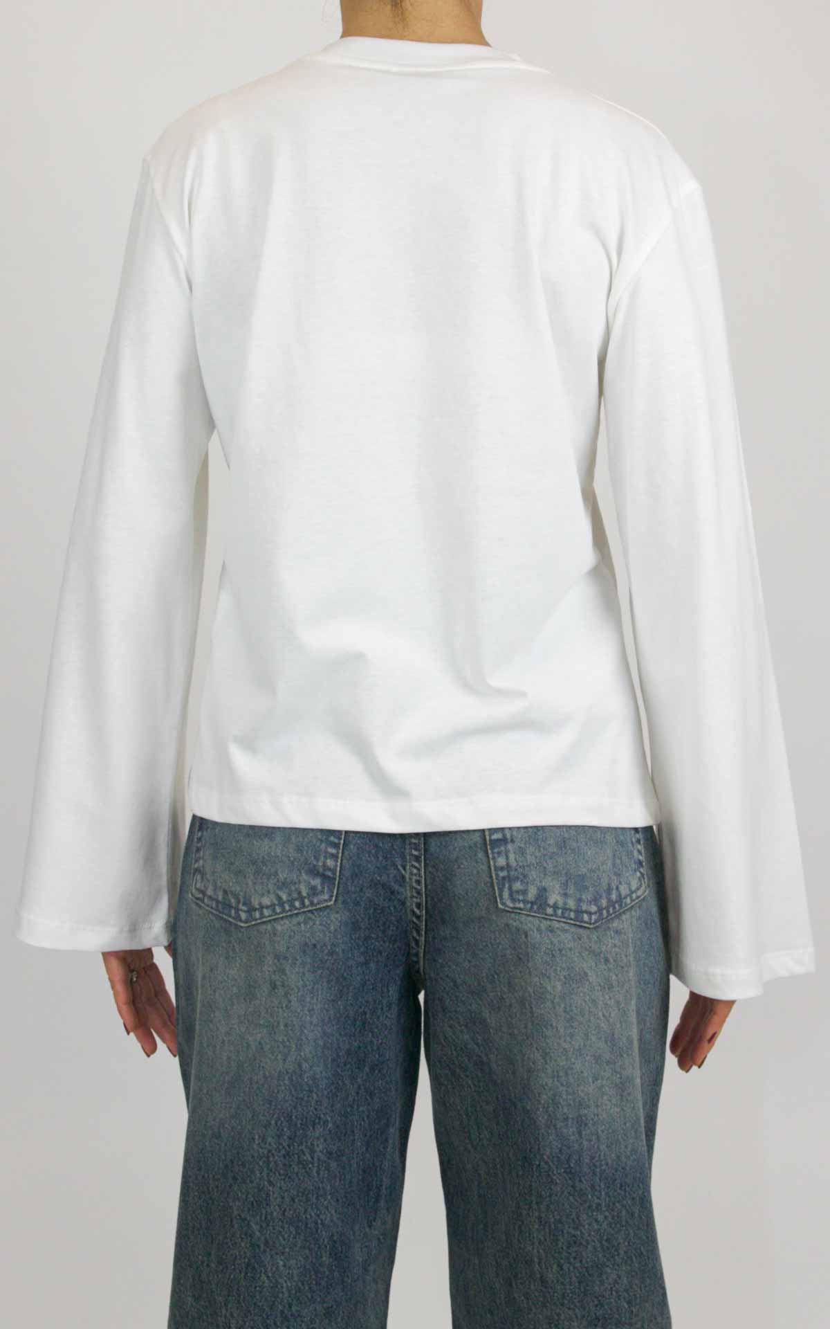 Susymix - T-shirt manica lunga campanella - Latte