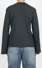 Susymix - T-shirt manica lunga campanella - Nero