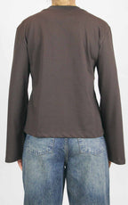 Susymix - T-shirt manica lunga campanella - Moro