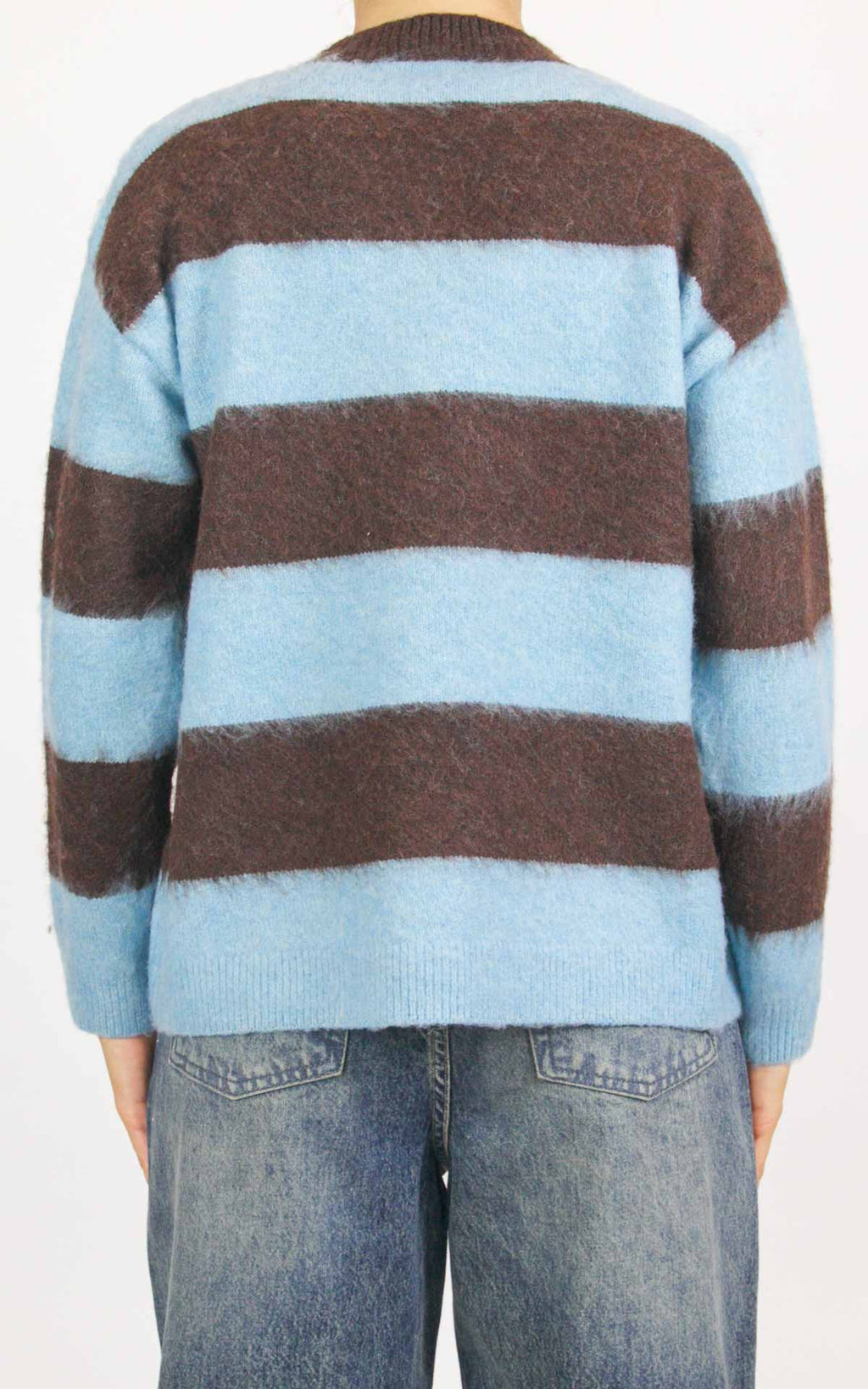 Compañía Fantástica - Maglione a righe - Moro / celeste