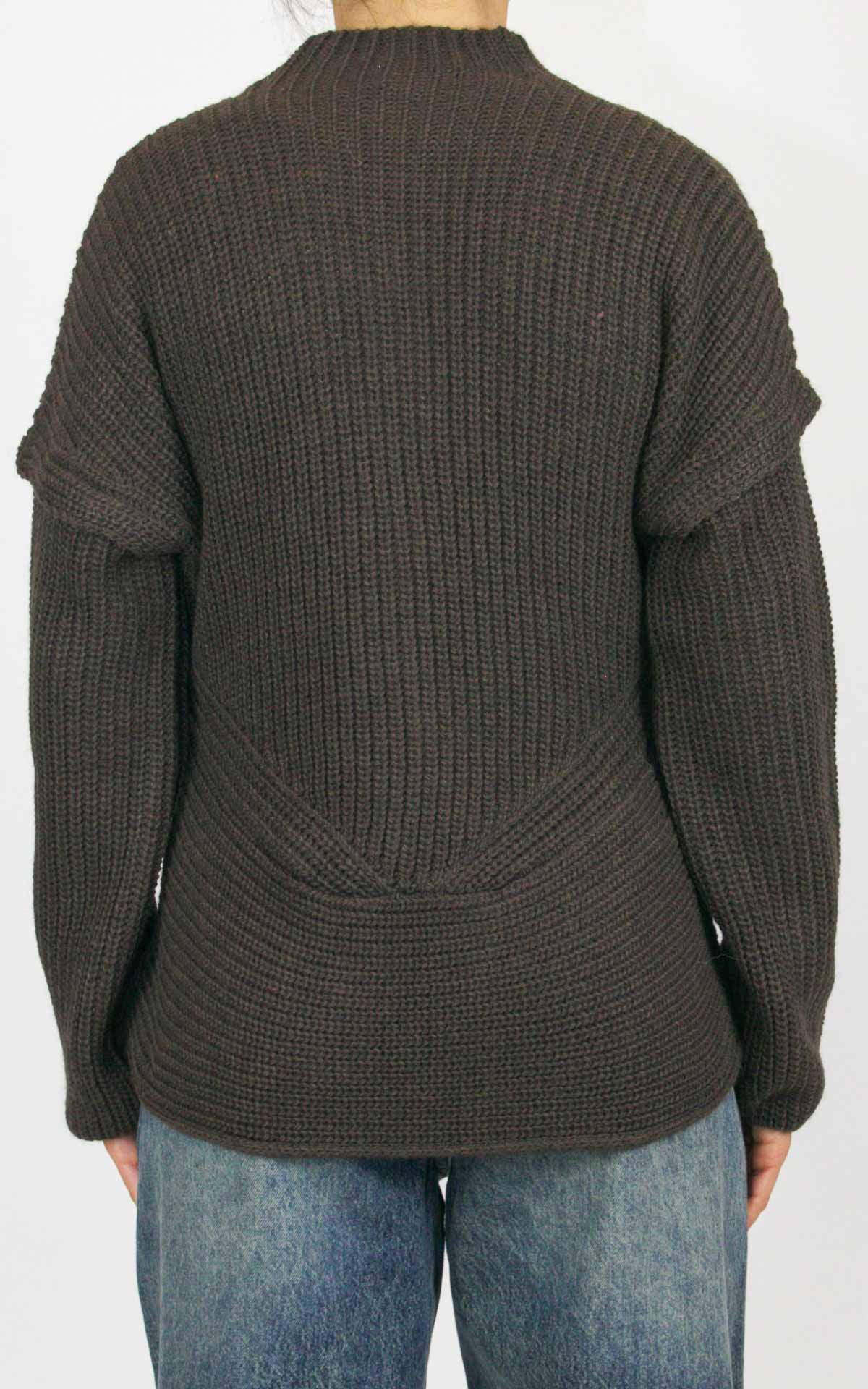 Off-On - Cardigan con lampo - Moro