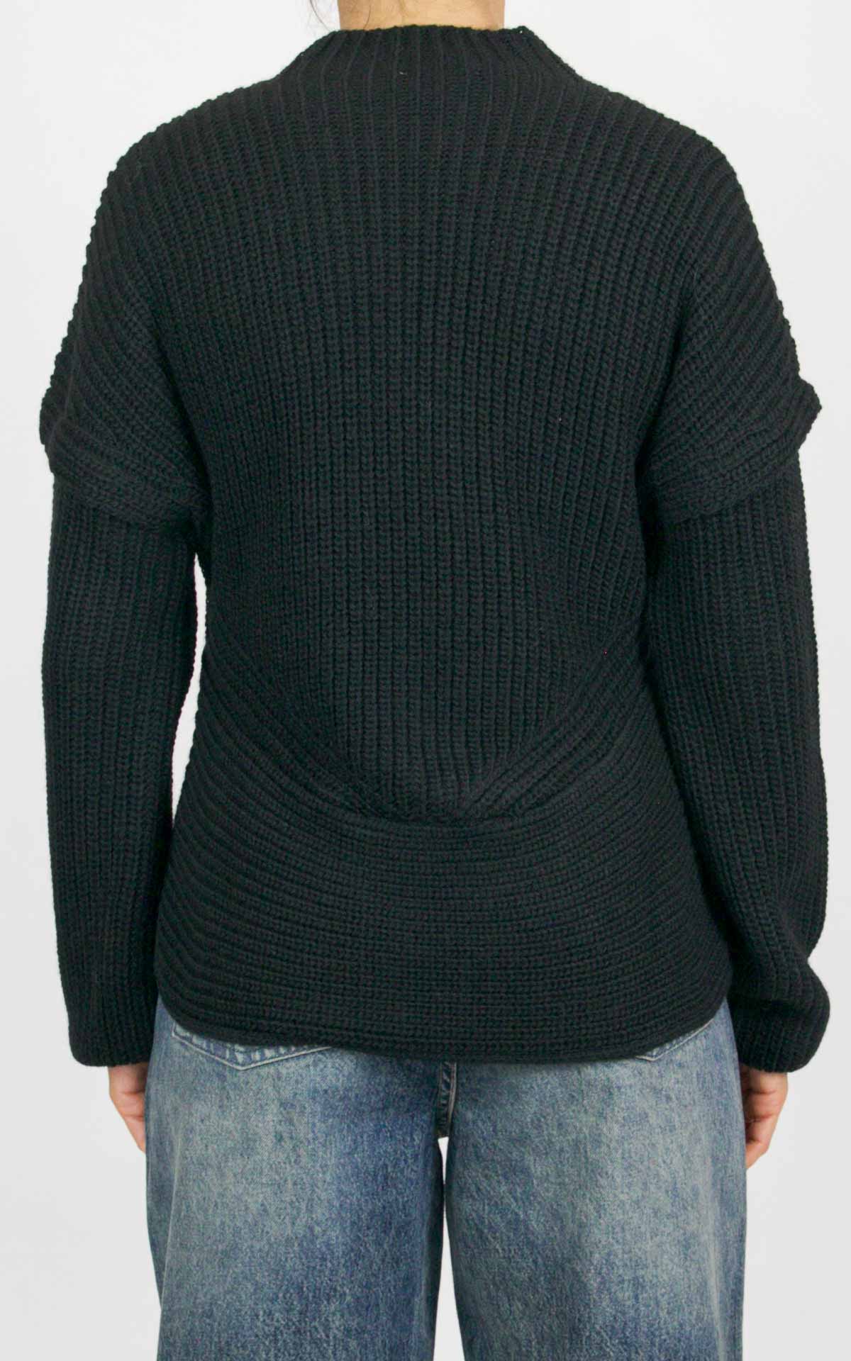 Off-On - Cardigan con lampo - Nero
