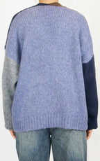 Off-on - Cardigan 3 colori - Moro / blu / azzurro