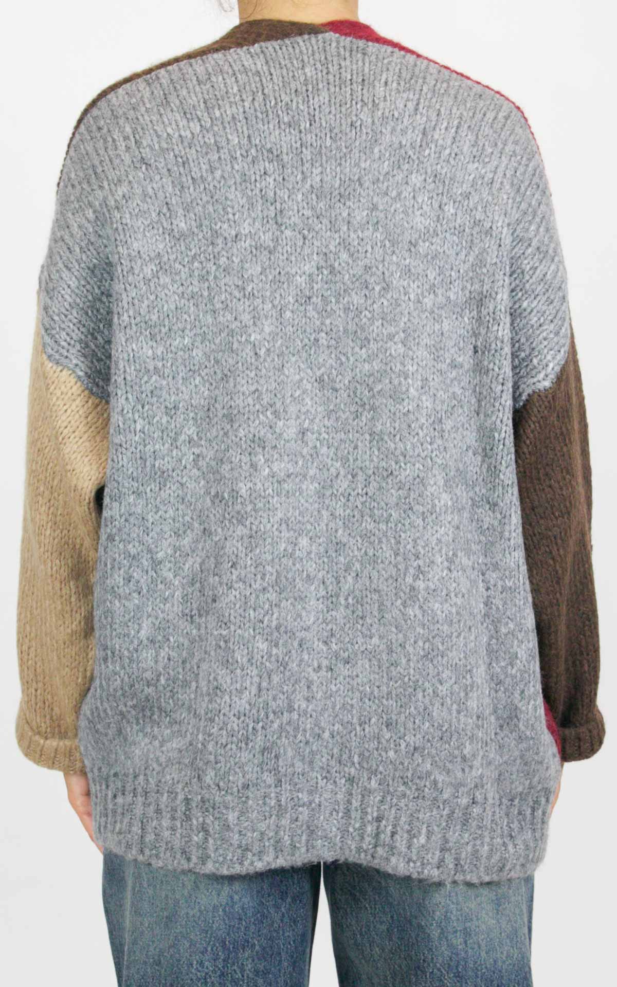 Off-on - Cardigan 3 colori - Moro / vino / girigo