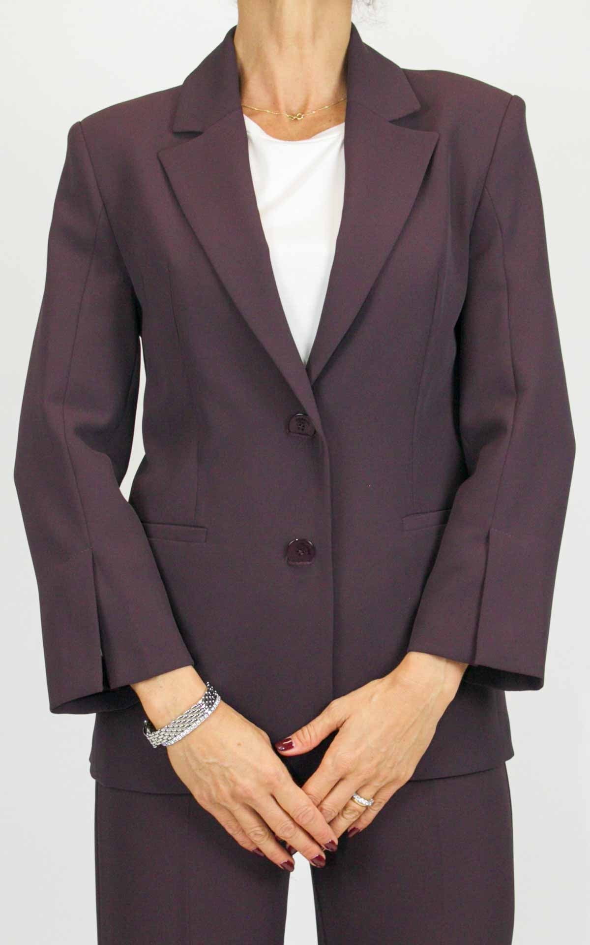 Imperial - Blazer fluid con spacchi maniche - Barolo