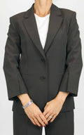 Imperial - Blazer fluid con spacchi maniche - Moro