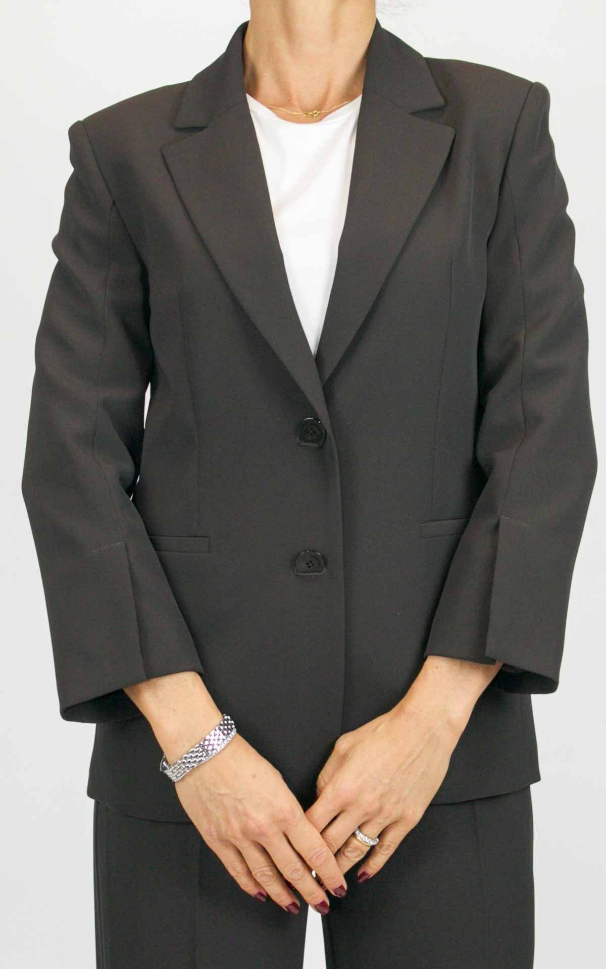 Imperial - Blazer fluid con spacchi maniche - Moro