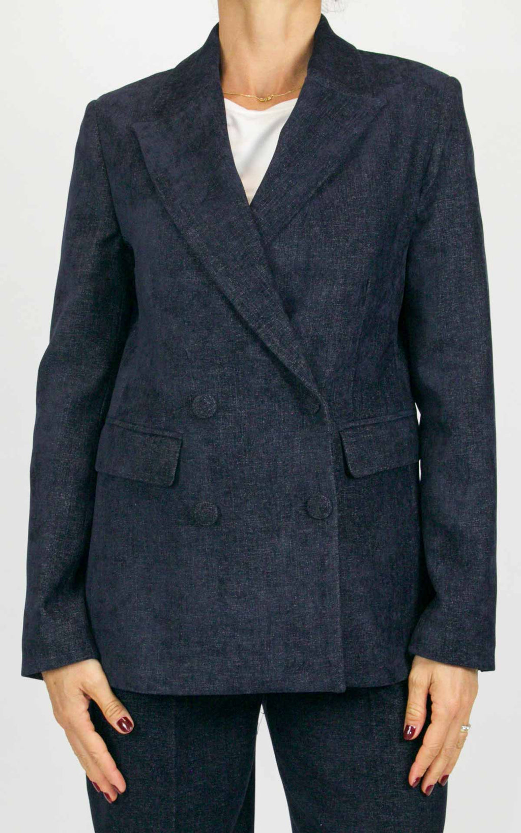 Eco - Giacca doppiopetto - Color denim
