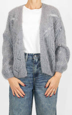 Off-on - Cardigan traforato - Grigio