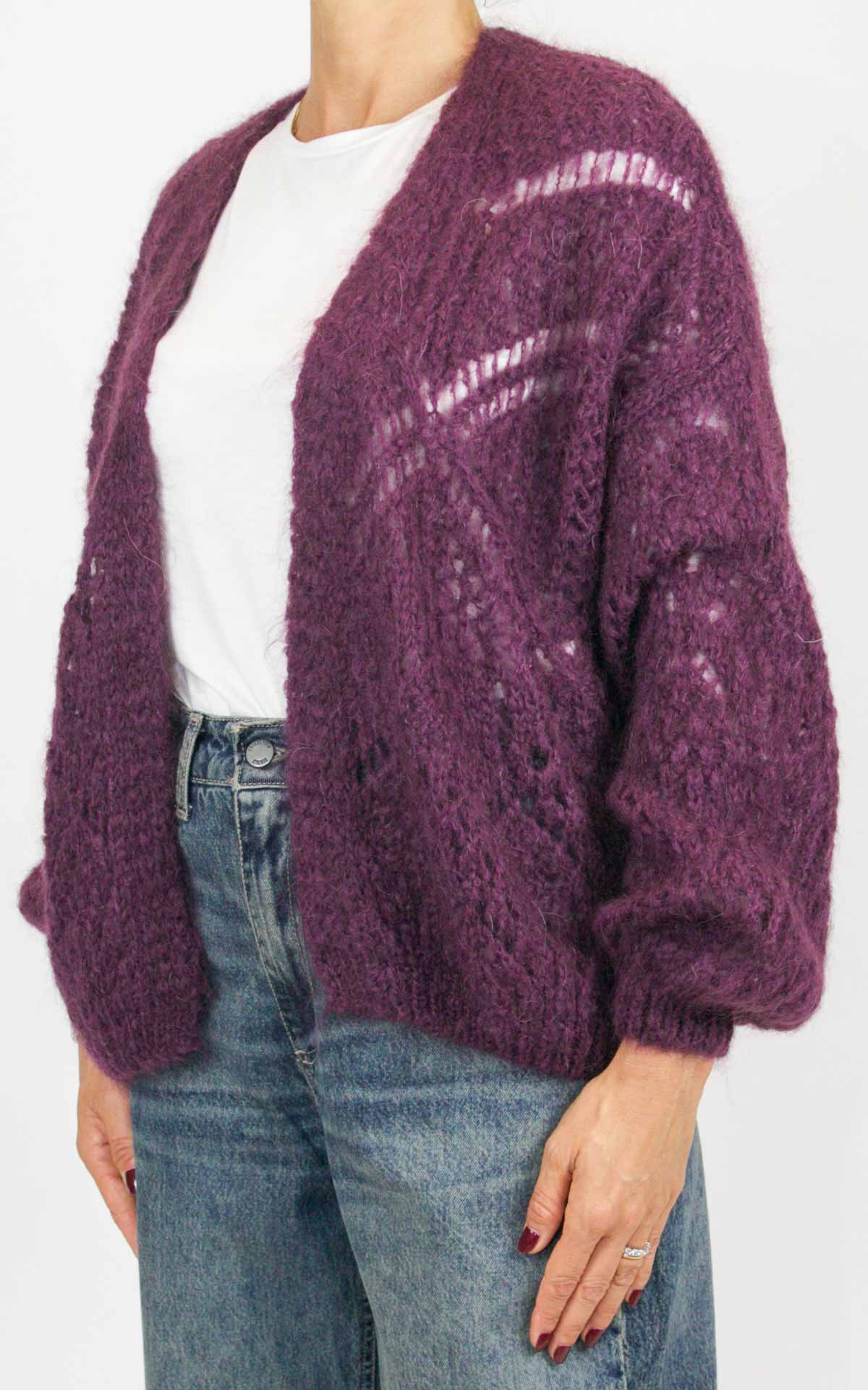 Off-on - Cardigan traforato - Barolo