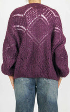 Off-on - Cardigan traforato - Barolo