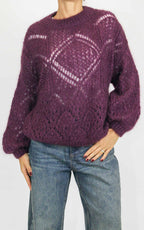 Off-on - Maglia traforata - Barolo