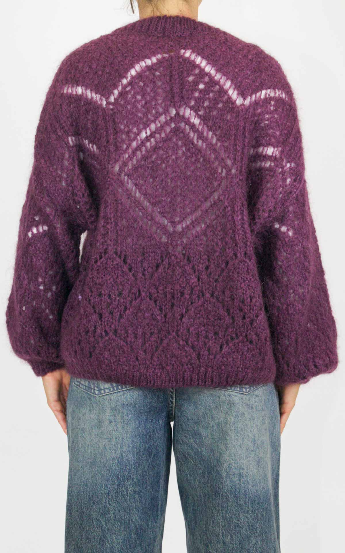 Off-on - Maglia traforata - Barolo