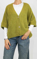 Off-On - Cardigan bottone oro - Olio