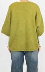 Off-On - Cardigan bottone oro - Olio