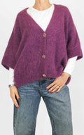 Off-On - Cardigan bottone oro - Barolo