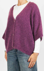 Off-On - Cardigan bottone oro - Barolo