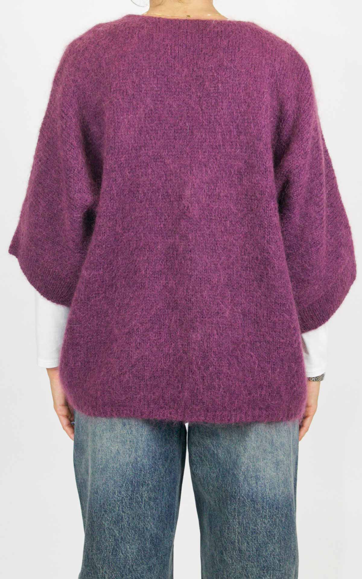 Off-On - Cardigan bottone oro - Barolo