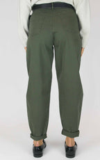 Susymix - Pantalone cuoricino in cotone modello ovetto - Militare