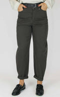 Susymix - Pantalone cuoricino in cotone modello ovetto - Moro