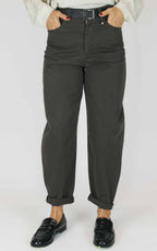 Susymix - Pantalone cuoricino in cotone modello ovetto - Moro