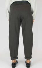 Susymix - Pantalone cuoricino in cotone modello ovetto - Moro