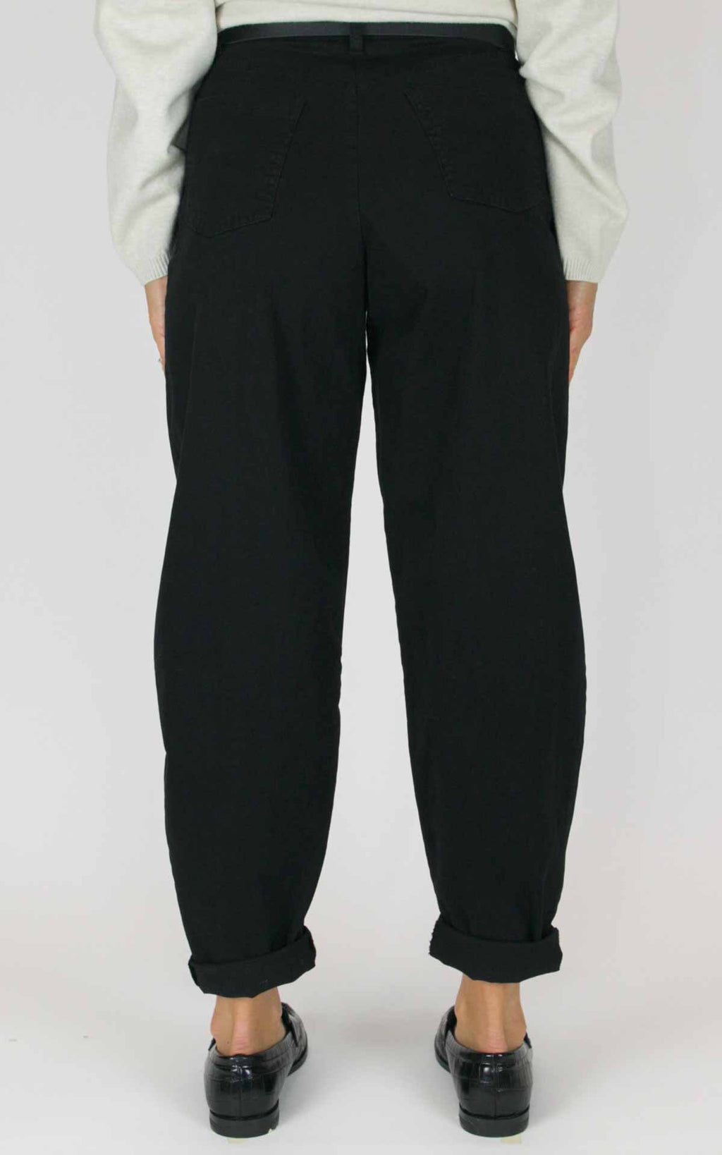 Susymix - Pantalone cuoricino in cotone modello ovetto - Nero