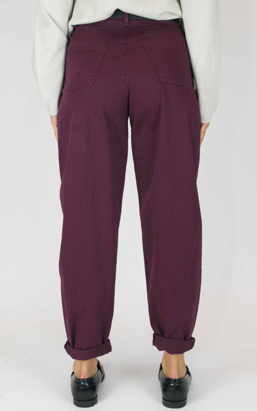 Susymix - Pantalone cuoricino in cotone modello ovetto - Barolo