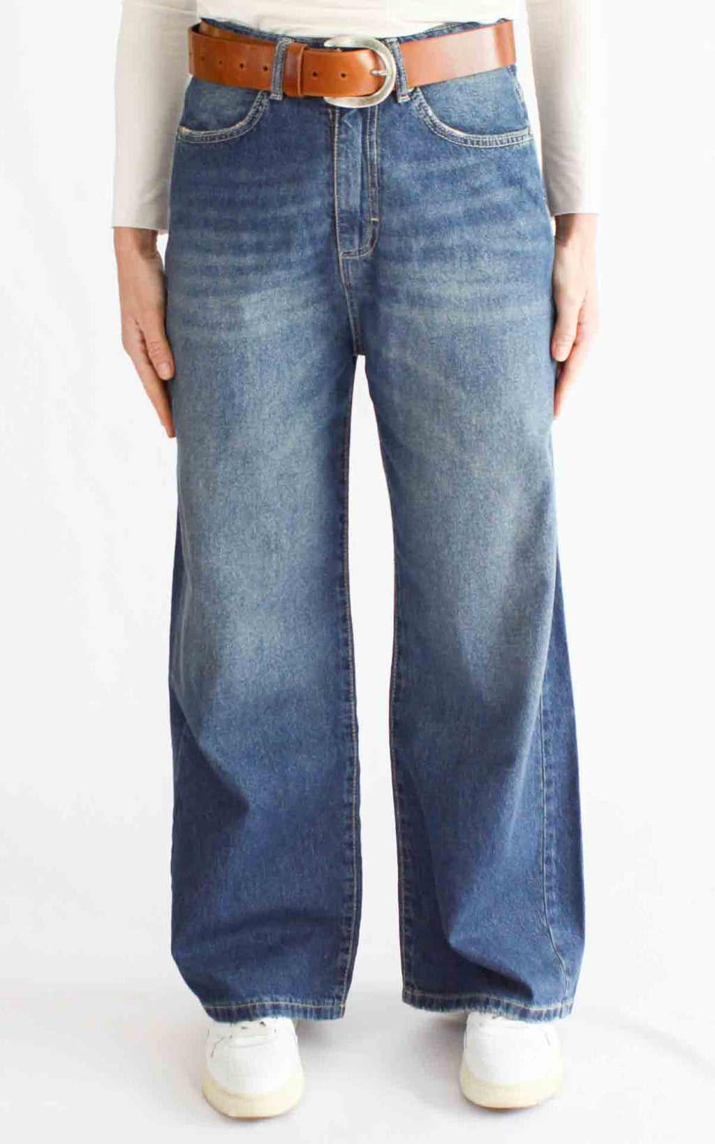 Initial - Jeans palazzo tasca grande - Maty 25