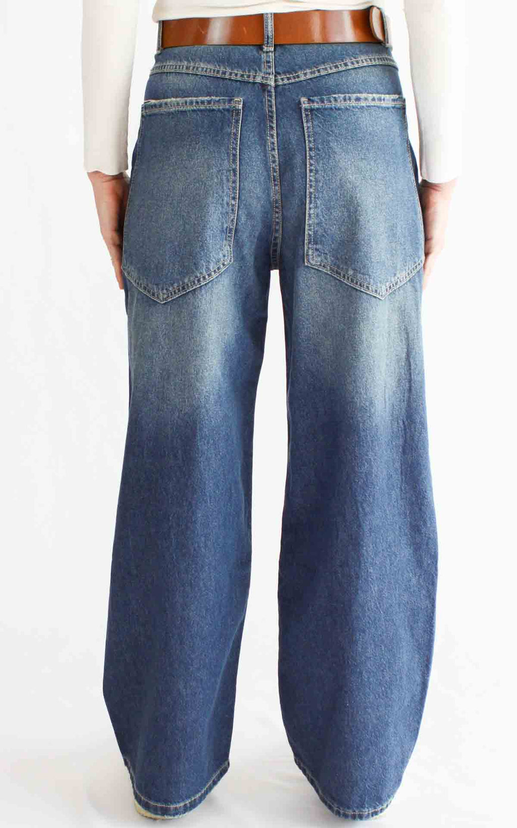 Initial - Jeans palazzo tasca grande - Maty 25