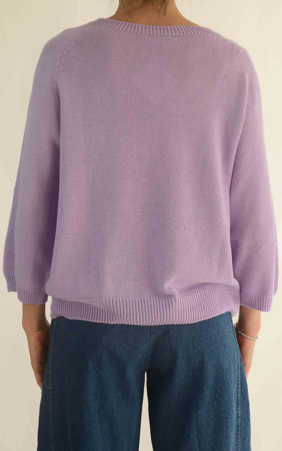OFF - ON - Maglia filo manica 3/4 - Lilla