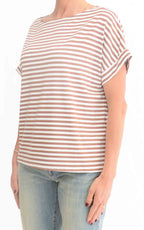 Susymix - Maglia kimono riga - Tabacco