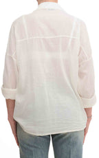 OFF-ON - Camicia in mussola tinta unita - Burro
