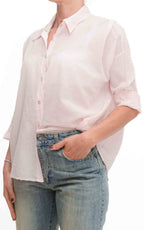 OFF-ON - Camicia in mussola tinta unita - Rosa cipria