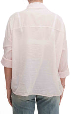 OFF-ON - Camicia in mussola tinta unita - Rosa cipria